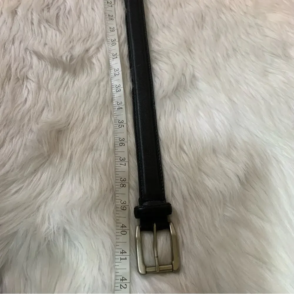 Los Robles Argentina Black Leather Belt Bin4